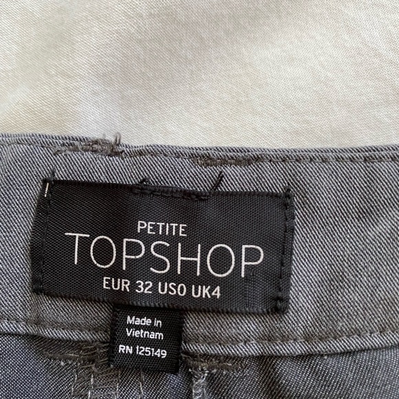 Topshop Petite Grey Trousers - Picture 3 of 4